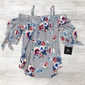 Fortune + Ivy Off-Shoulder Blouse